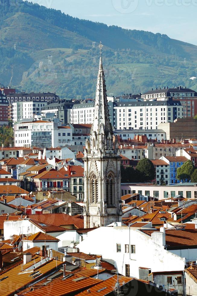 cityscape of bilbao spain photo