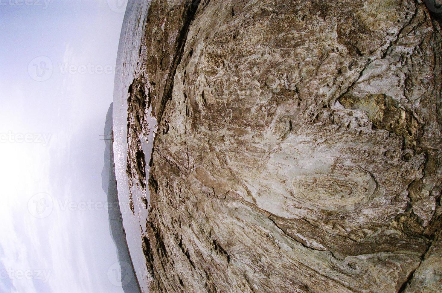 Rocky shore and sea photo