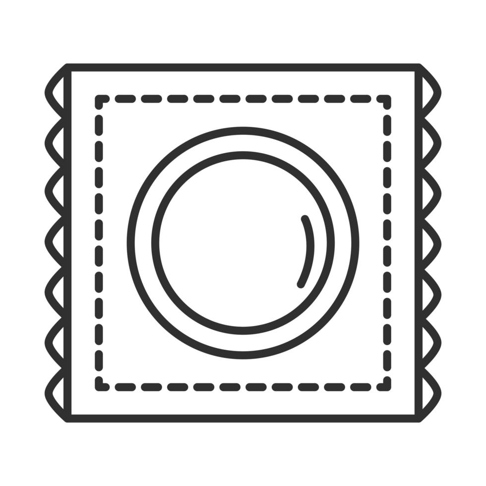 sexual health contraception condom line icon vector