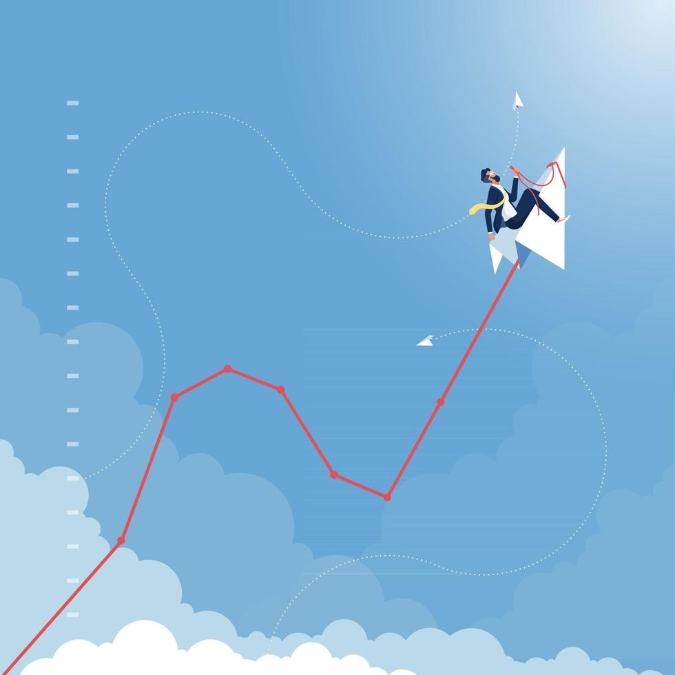 Business finance growth concept vector
