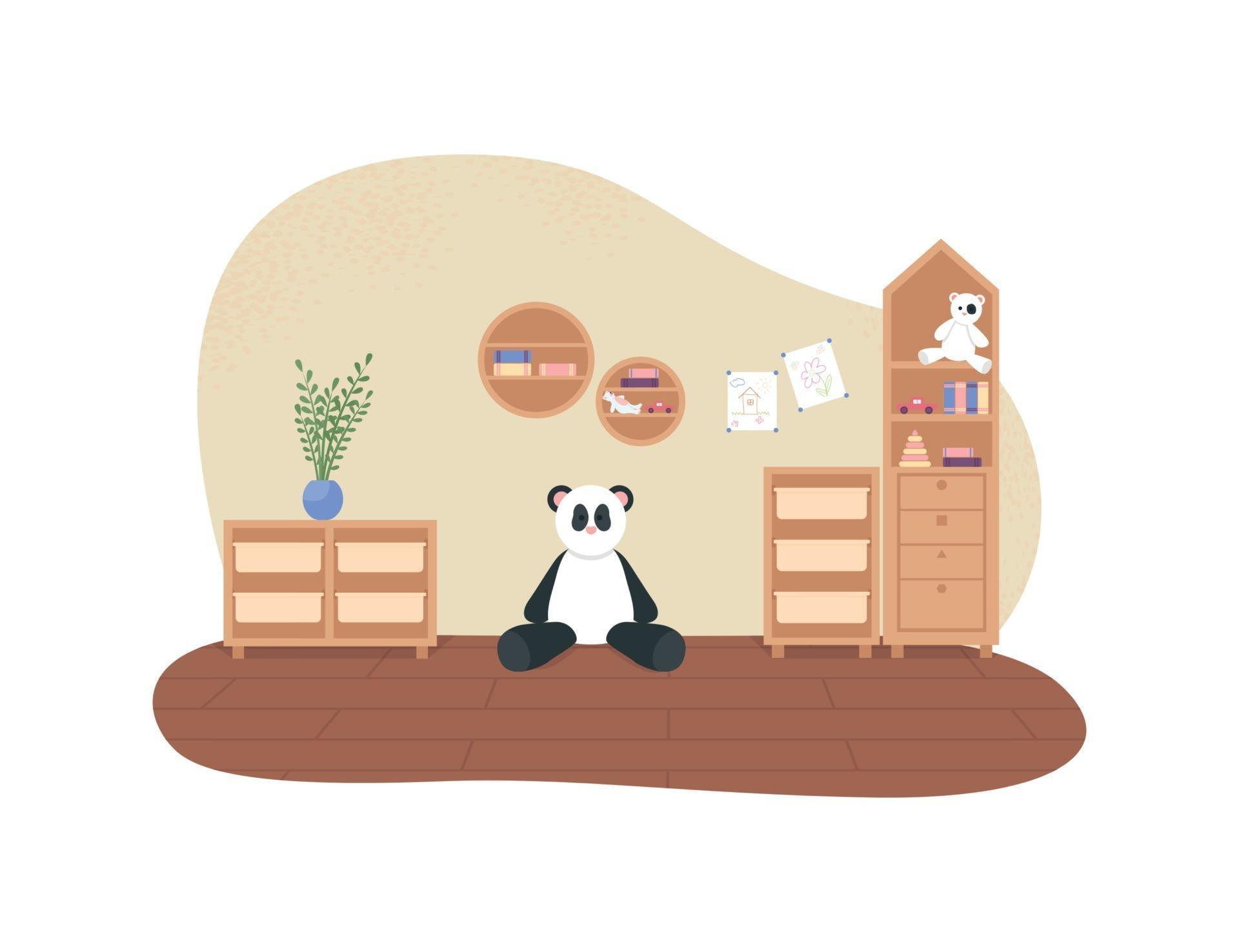 Children playroom 2D vector web banner 2587892 Vector Art at Vecteezy