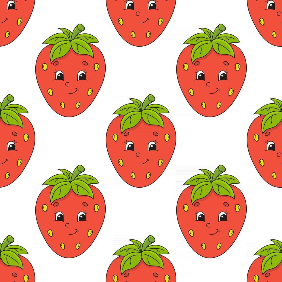 Colored seamless pattern. Cartoon style. Hand drawn. Vector illustration isolated on white background. For wallpaper, poster, banner.