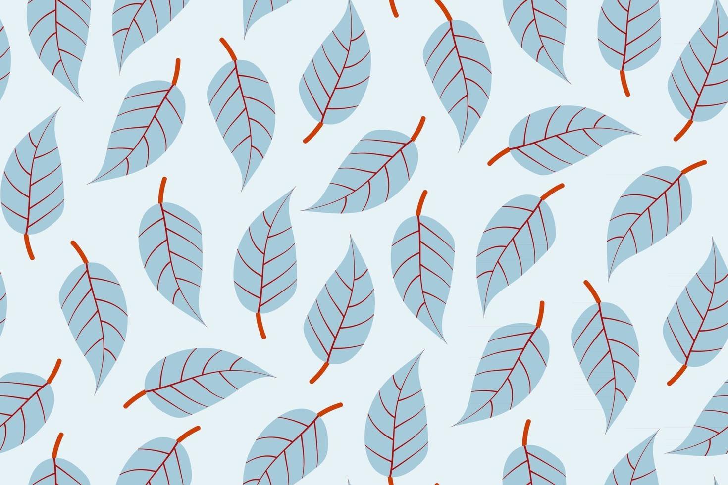 leaf seamless pattern vector