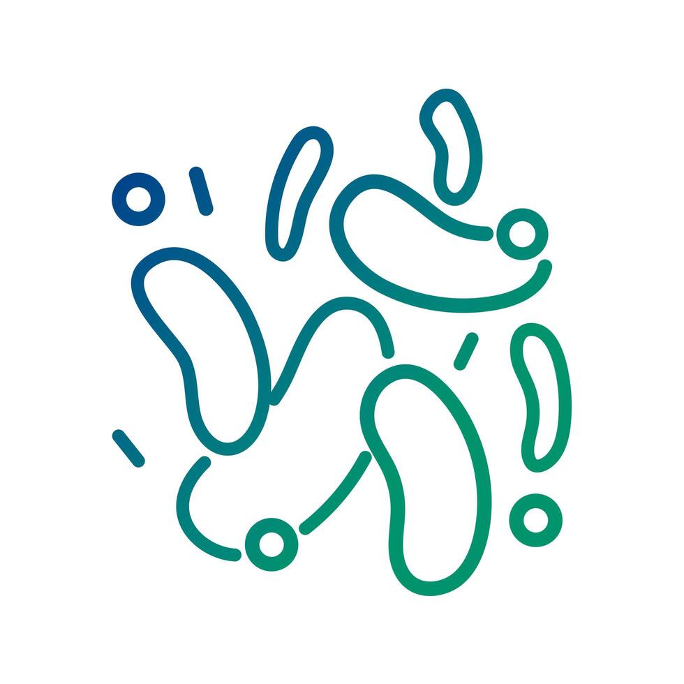 bacteria culture line style icon vector