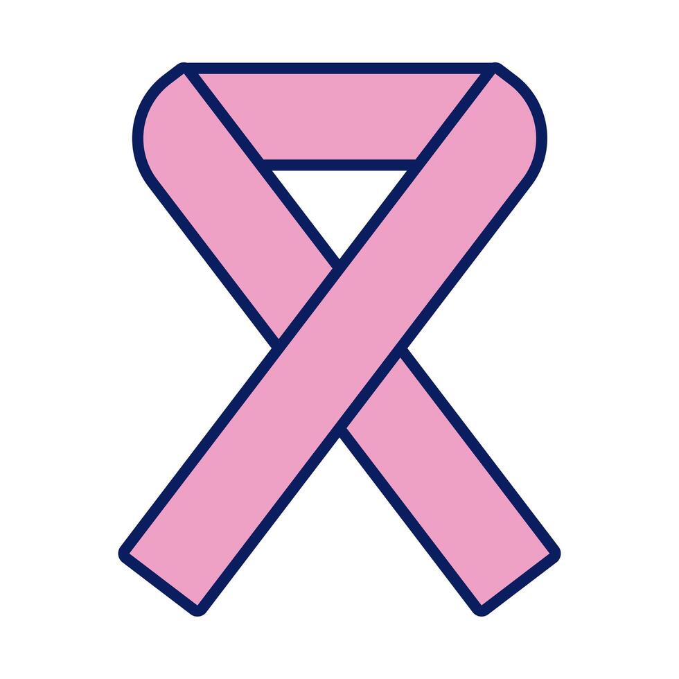 campaign ribbon line and fill style vector