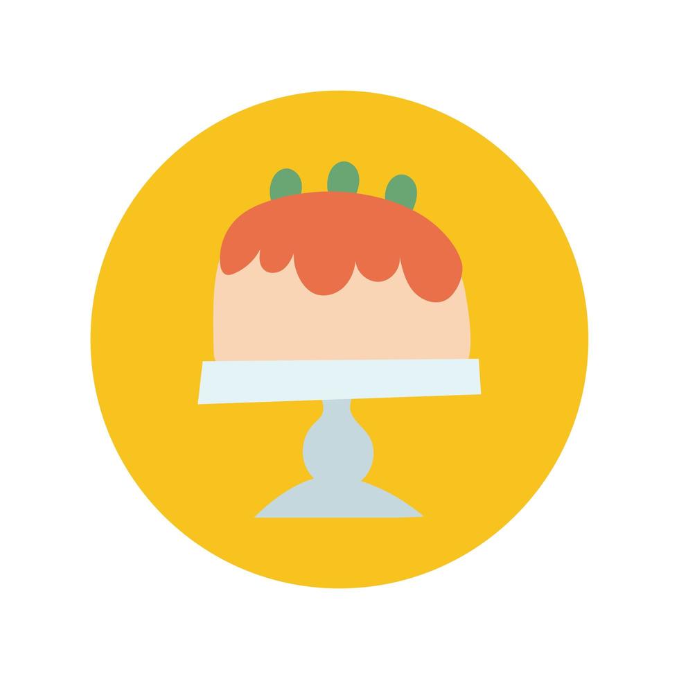 sweet cake hand draw style vector