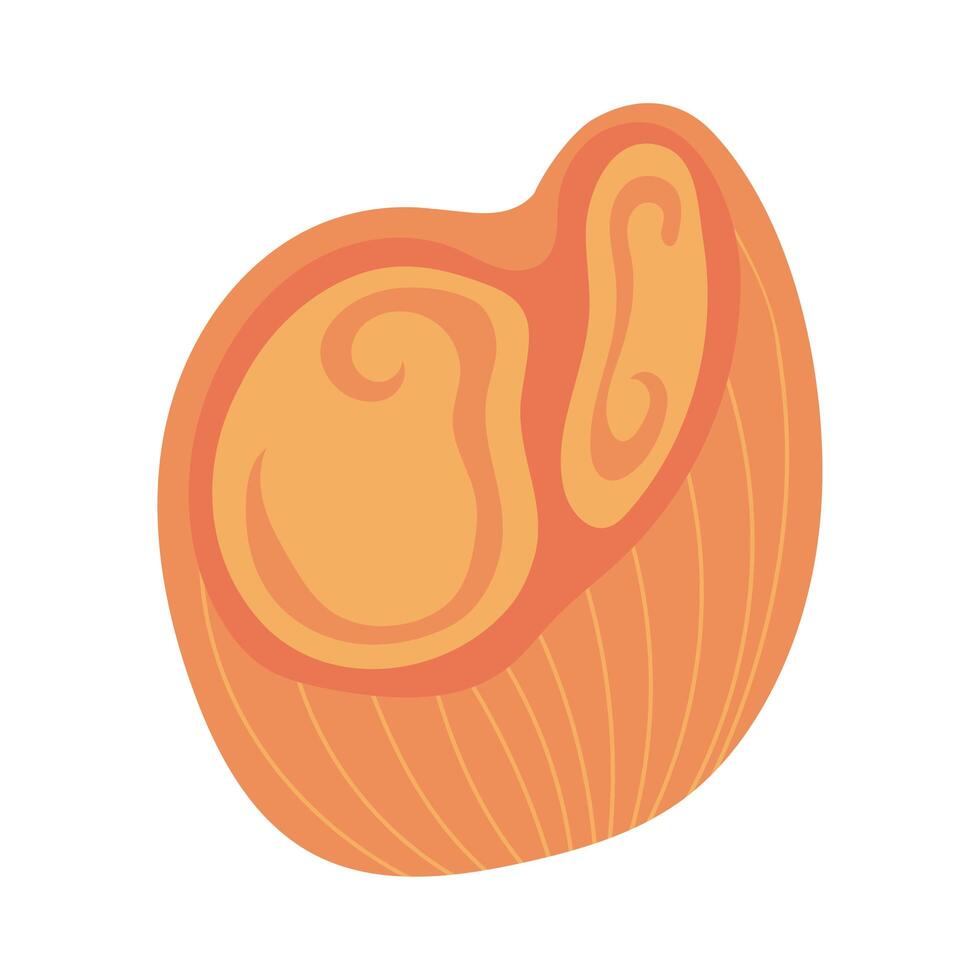 fungus plant hand draw style icon vector