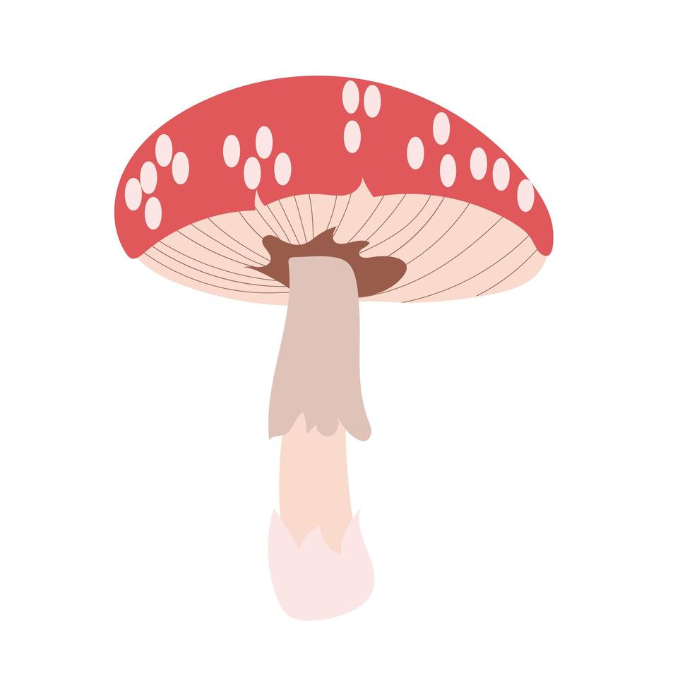 fungus plant hand draw style icon vector