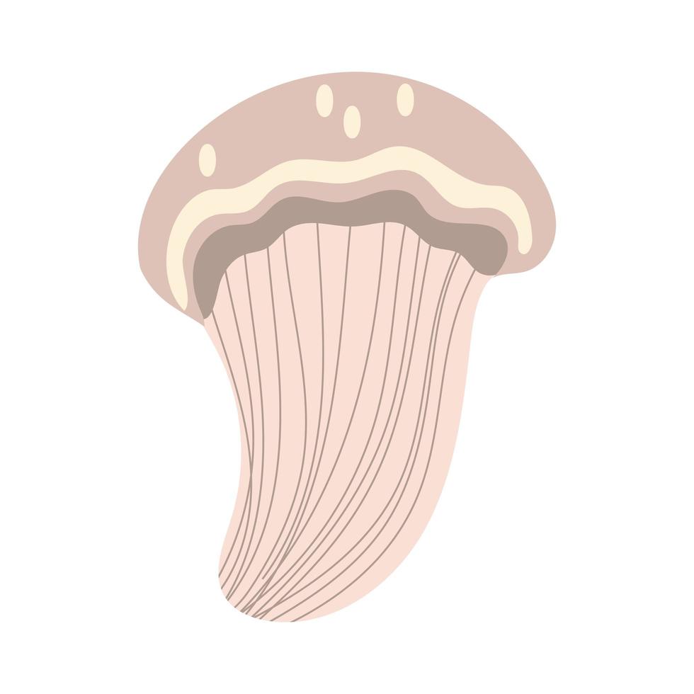 hongo planta boletus satanas mano dibujar icono de estilo vector