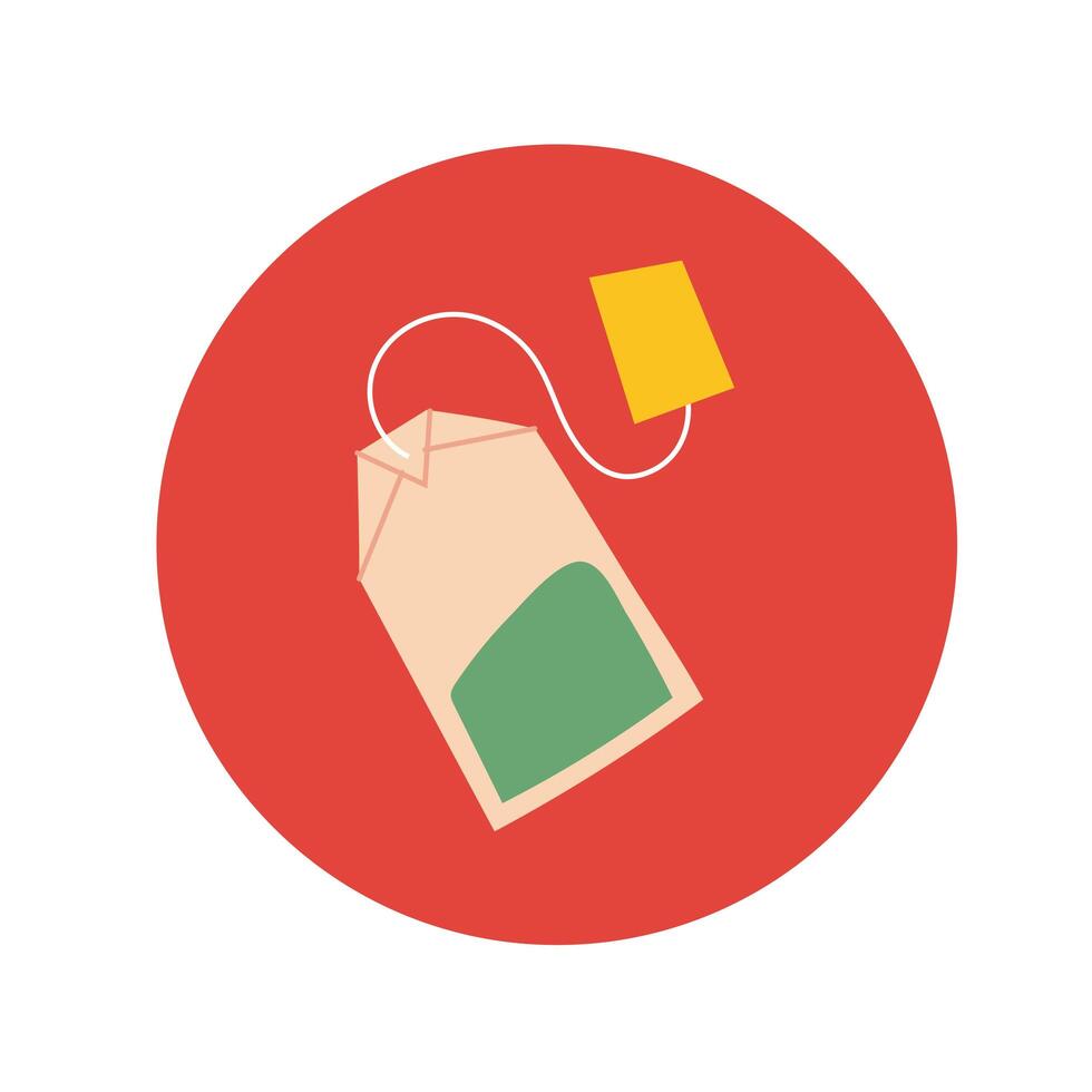 tea bag hand draw style vector