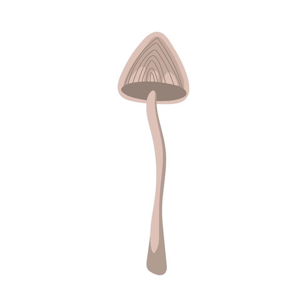 fungus plant cortinarius sanguineus hand draw style icon vector