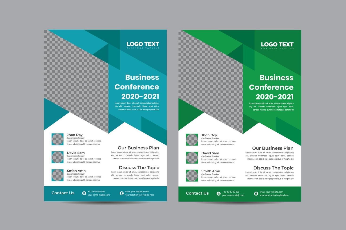 Business Conference Flyer Template vector