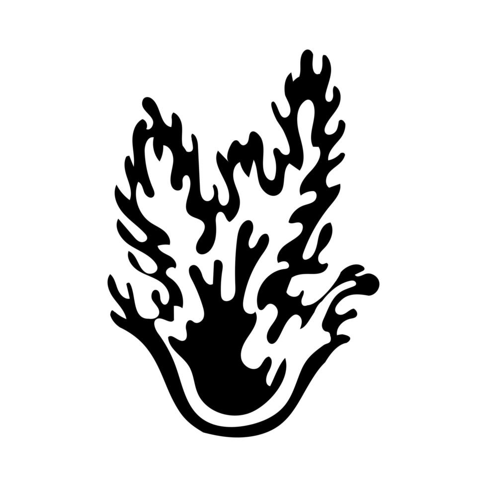 fungus plant ascomicetes silhouette style icon vector