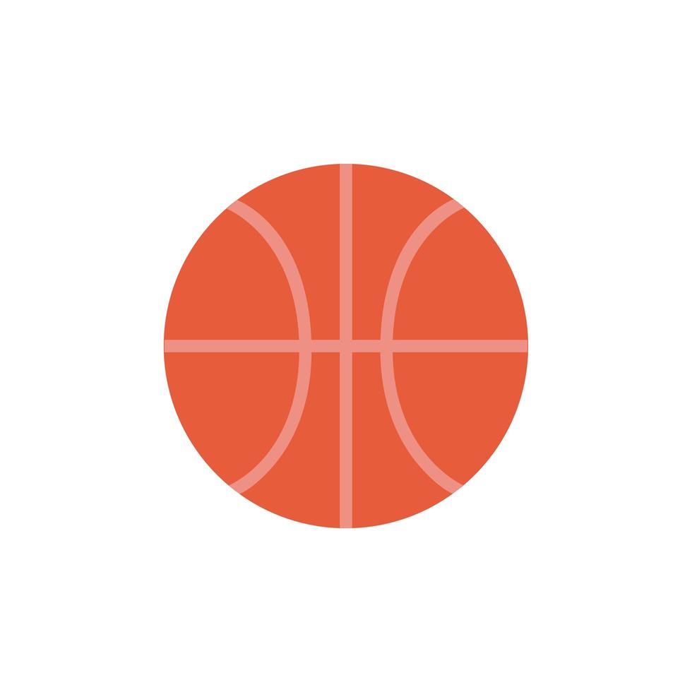 basketball balloon flat style vector