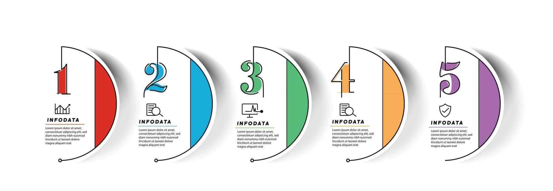 elementos de diseño de infografías de negocios infochart moderno marketing gráfico y gráficos diagramas de barras vector