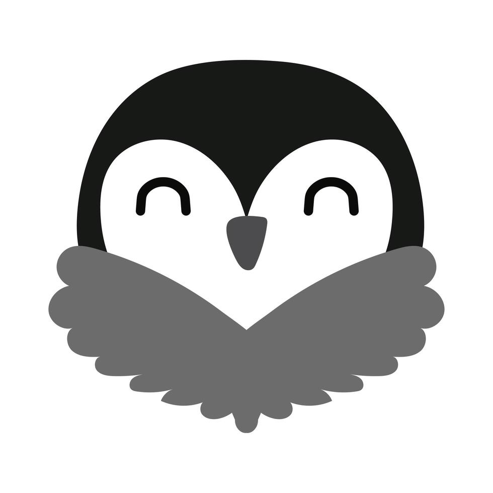 cute little sparrow bird flat style vector