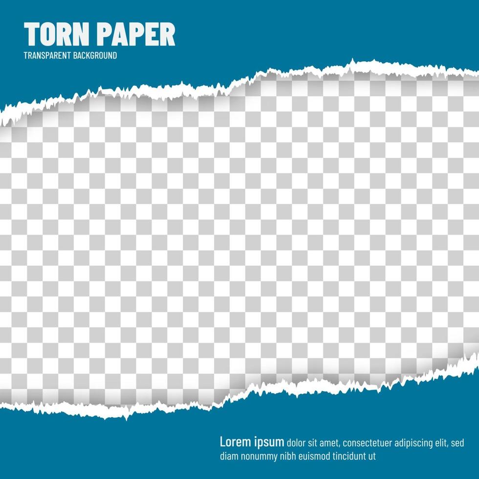 Torn paper blue vector 2589648 Vector Art at Vecteezy