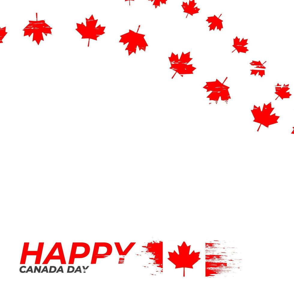 Beautiful canada red brush vector