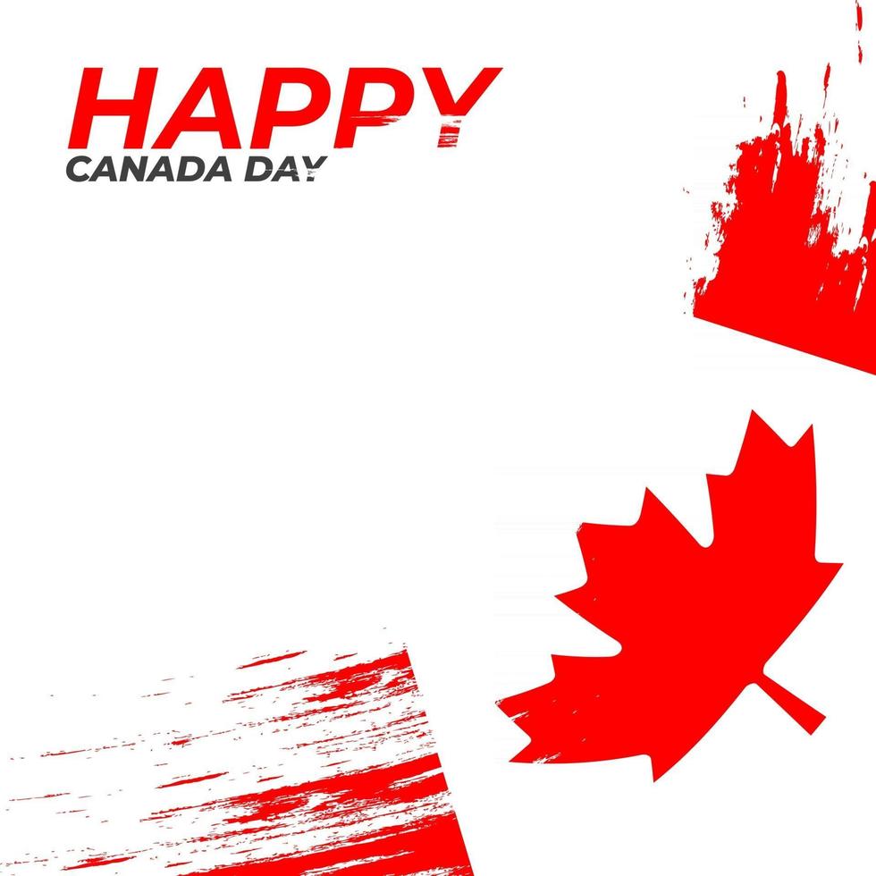 feliz dia DE CANADA vector