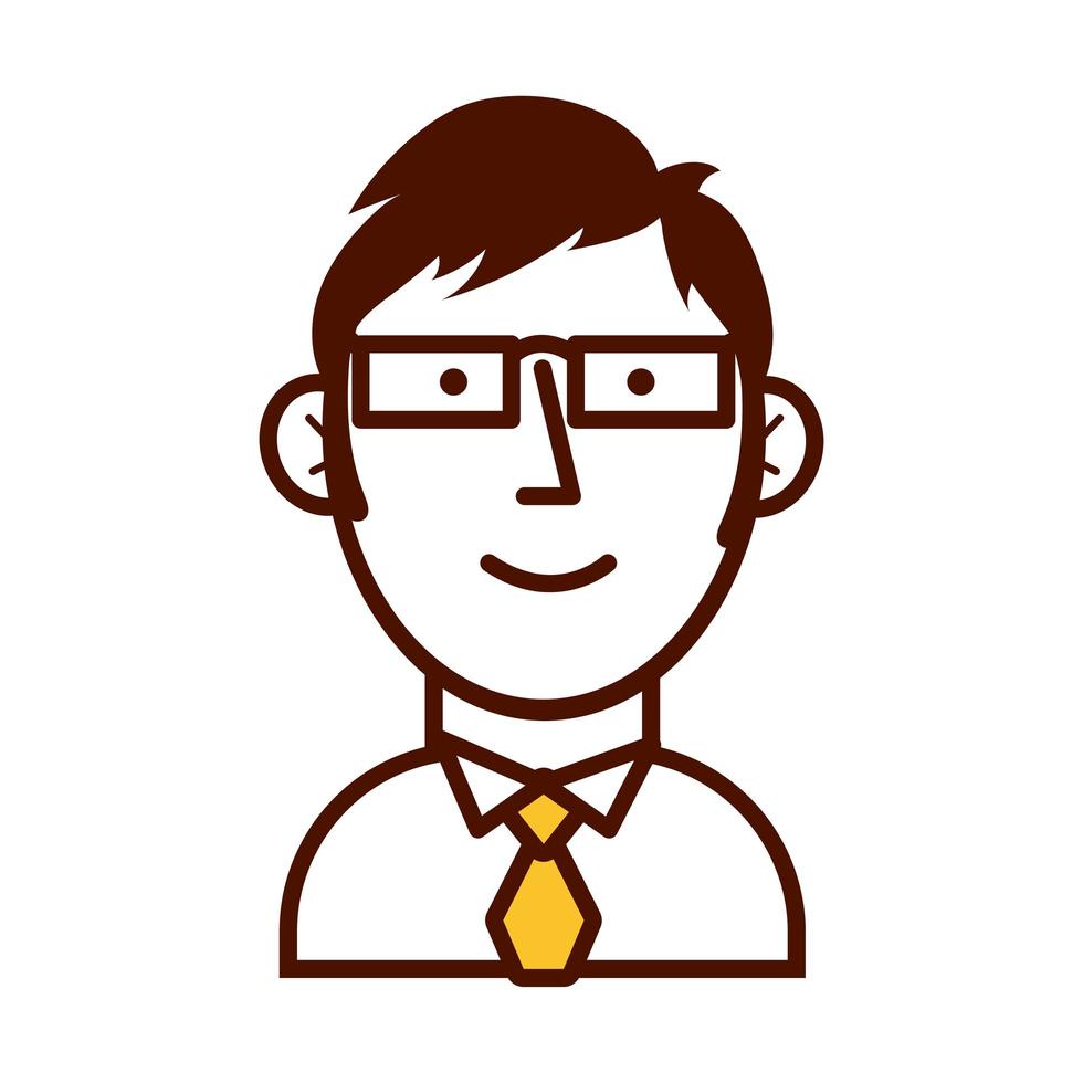 business man avatar character icon vector