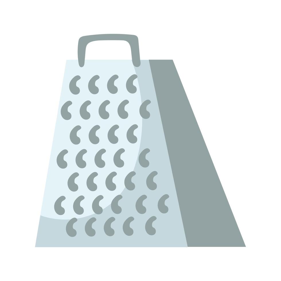 kitchen grater utensil hand draw style vector