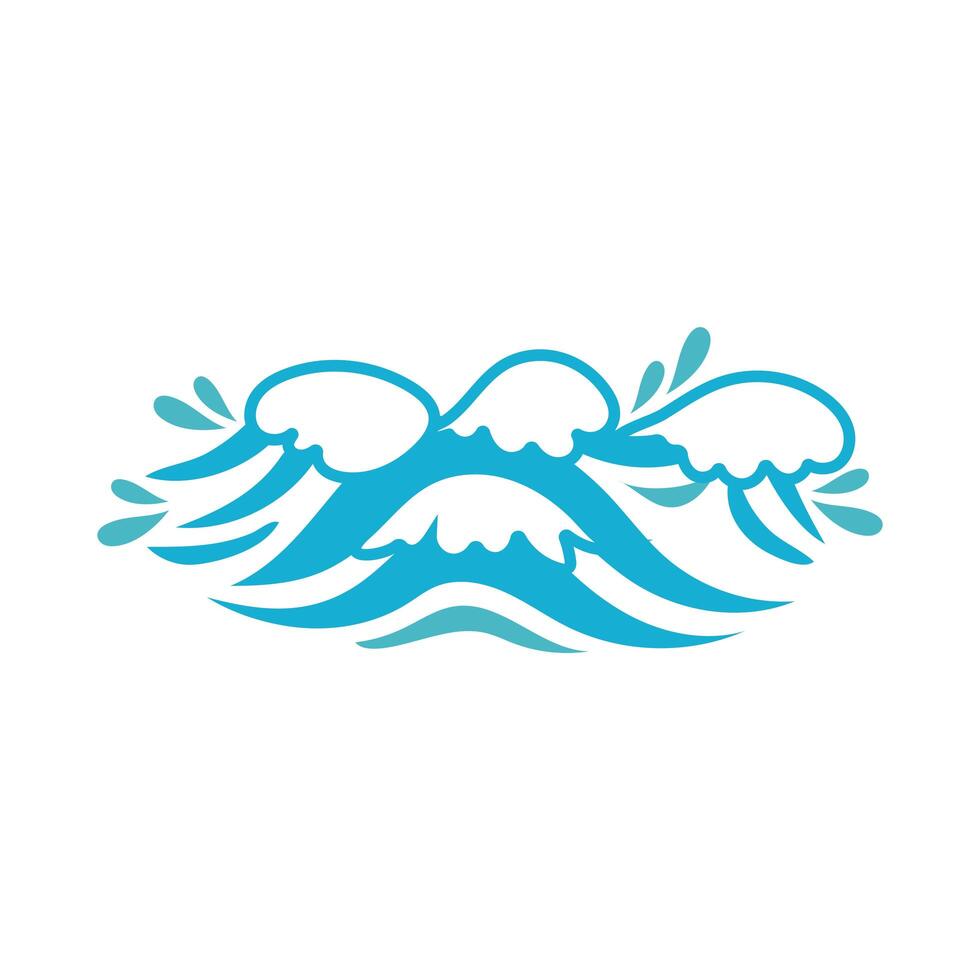 ocean water flat style icon 2589932 Vector Art at Vecteezy