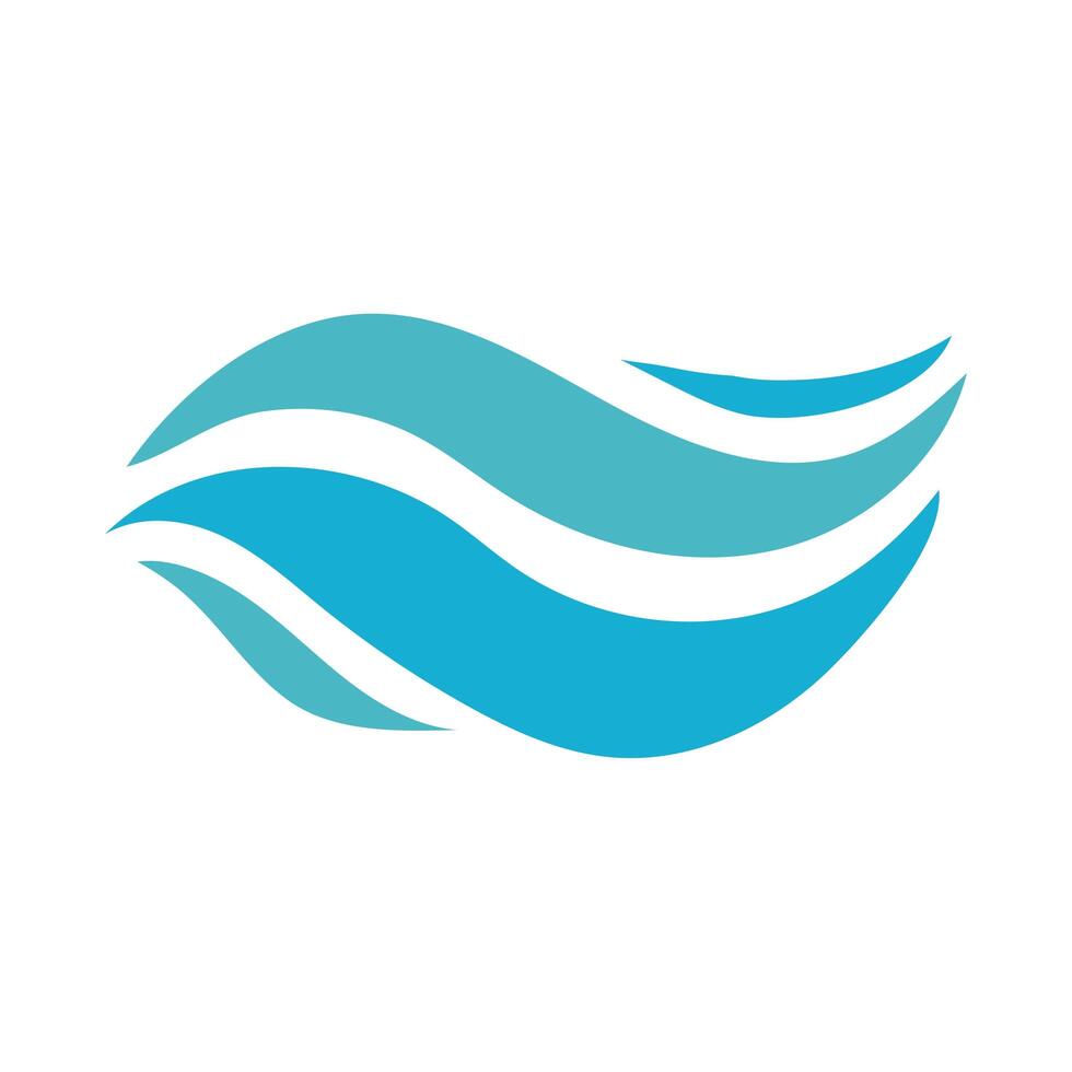 ocean water flat style icon vector