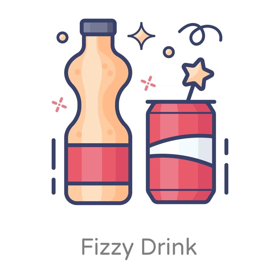 Fizzy Drinks and Refreshment vector