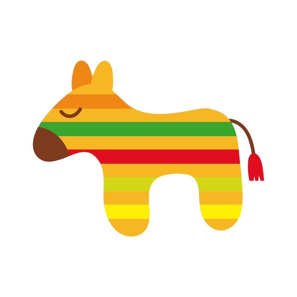 mexican culture pinata hand draw style icon vector