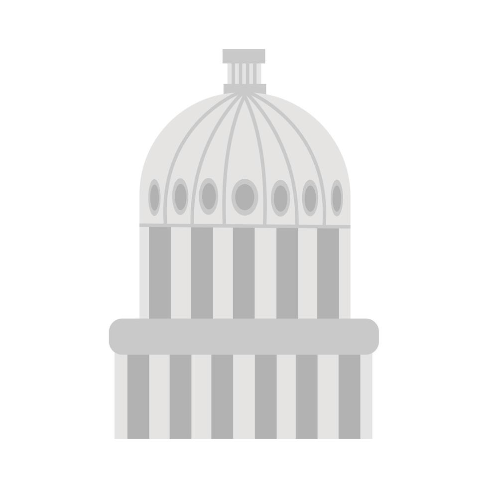 american parliament cupule flat detailed style vector