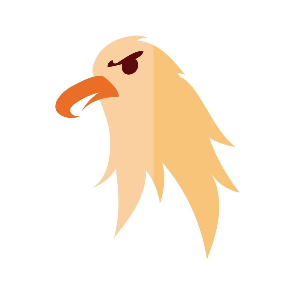 eagle bald usa flat detailed style vector