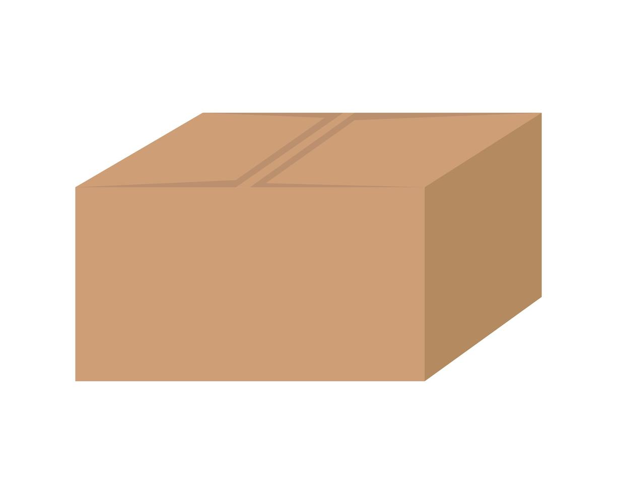 cardboard box delivery vector