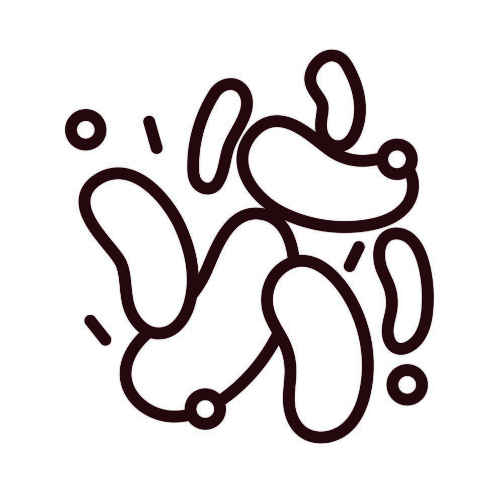 bacteria culture line style icon vector