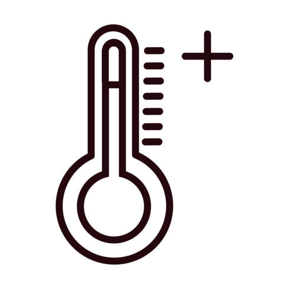 thermometer temperature measure line style vector