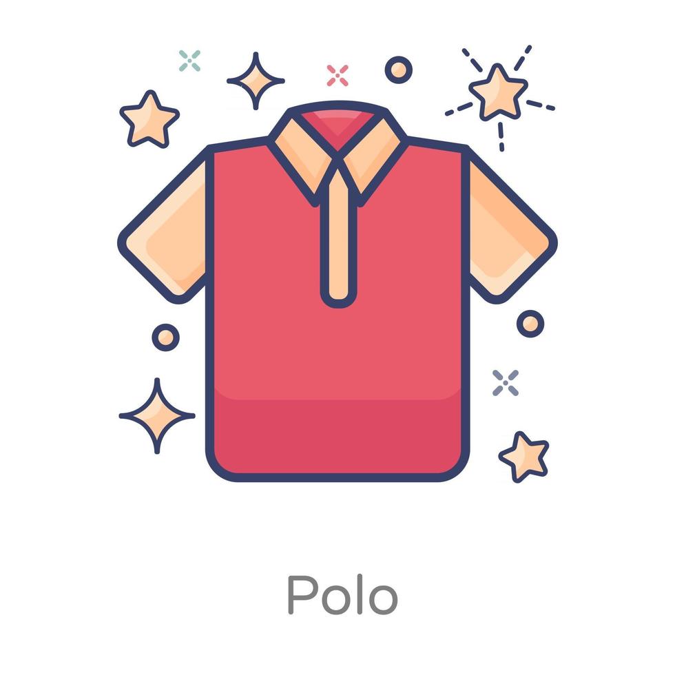 camisa de polo vector