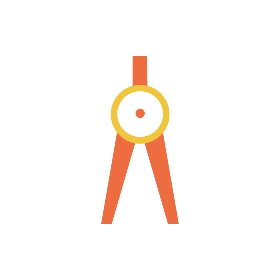 compass school accessory isolated icon vector