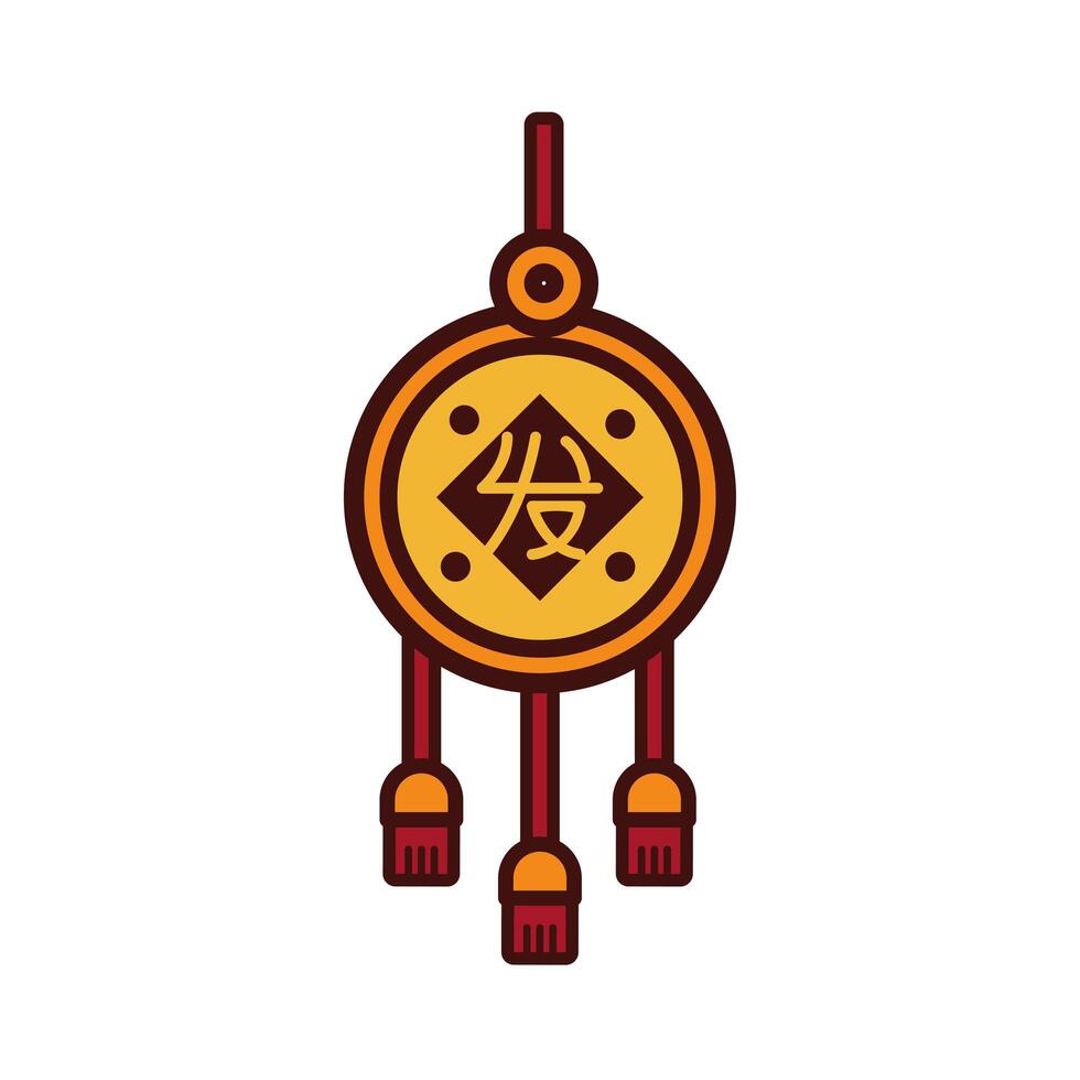 chinesse new year decoration hanging vector