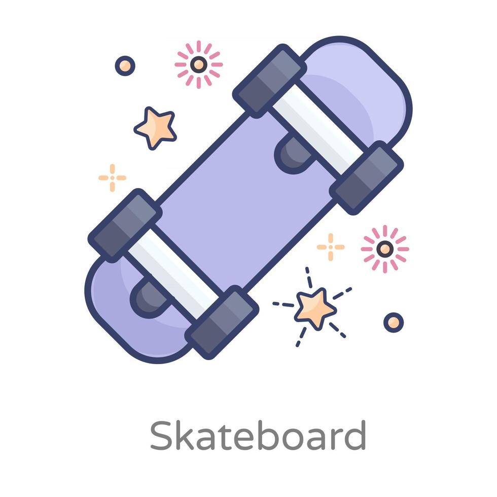 Skateboard  outdoor sports vector