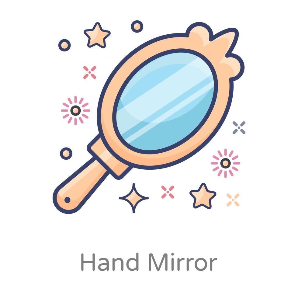 Hand Mirror Design vector