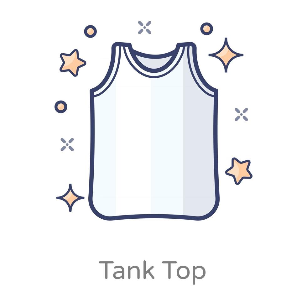 Tank Top sleeveless shirt vector