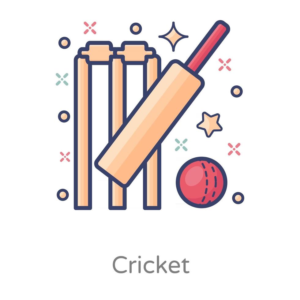 Cricket Sports Design vector