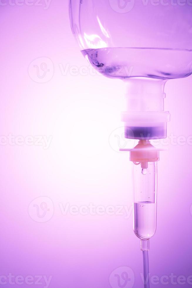 saline solution in vignette style photo