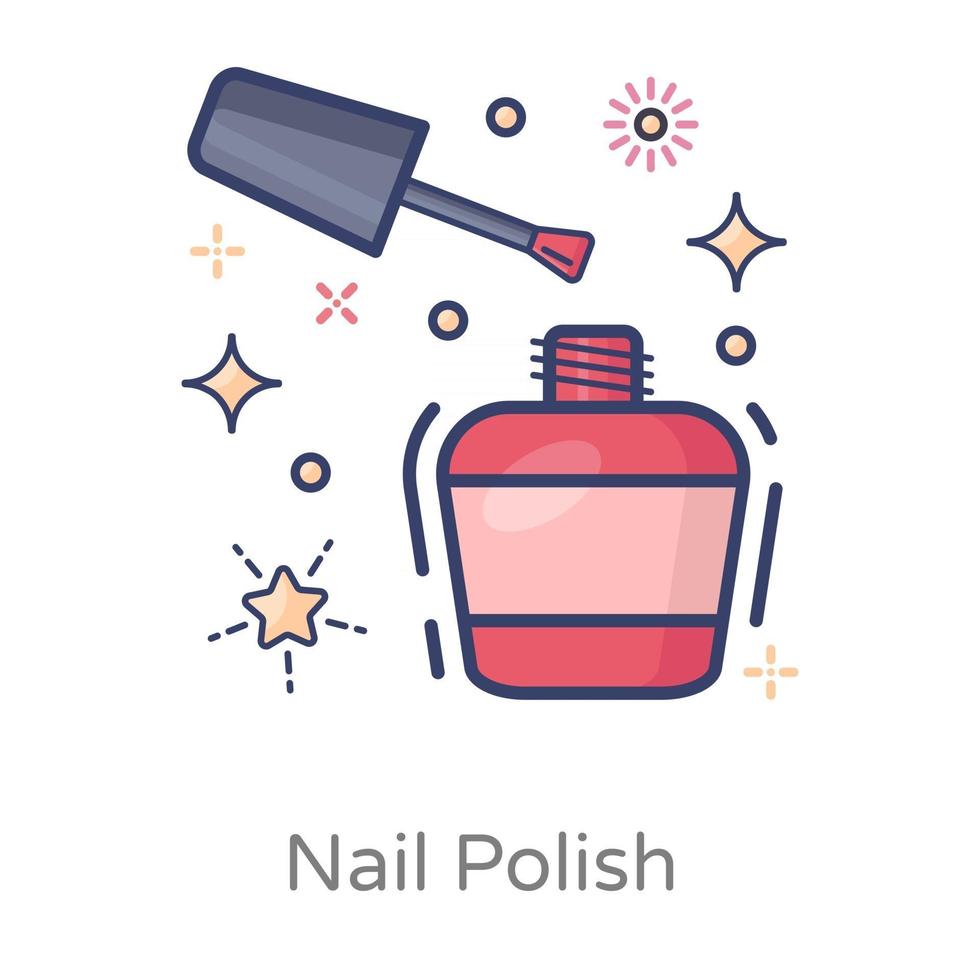 Nail Polish Bottle vector