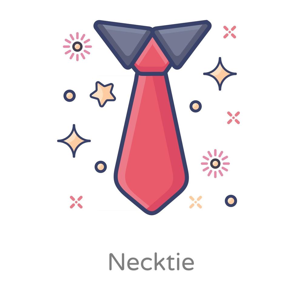 Red Necktie Design vector