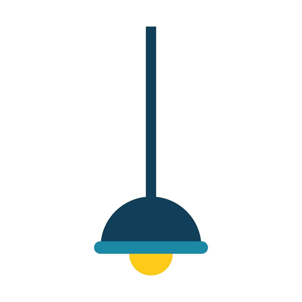 lamp light hanging isolated icon vector