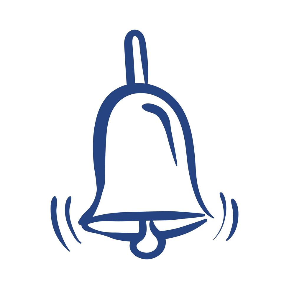bell sound free form style icon vector