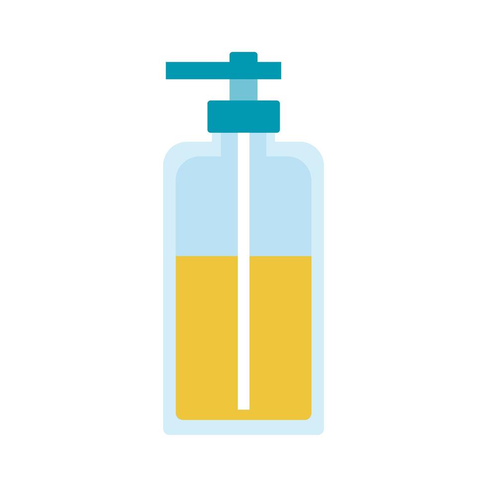 antibacterial soap bottle flat style icon vector