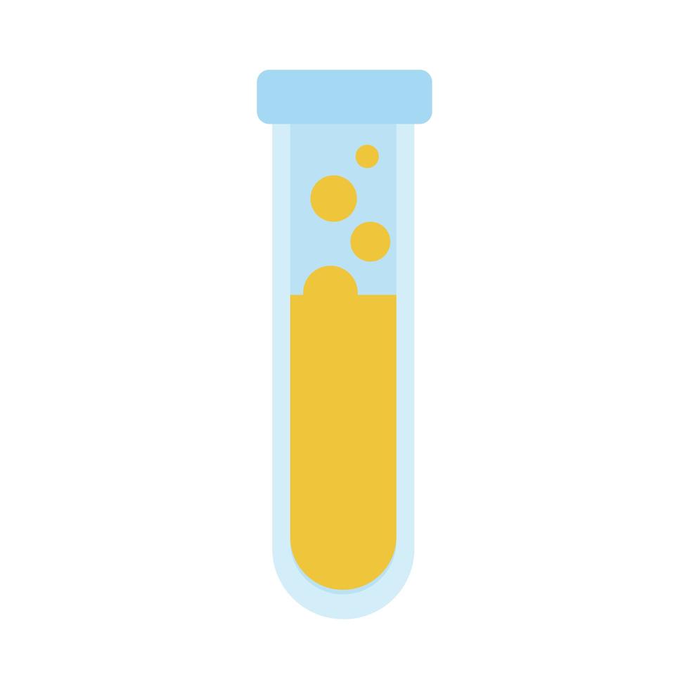 medical tube test laboratory flat icon vector