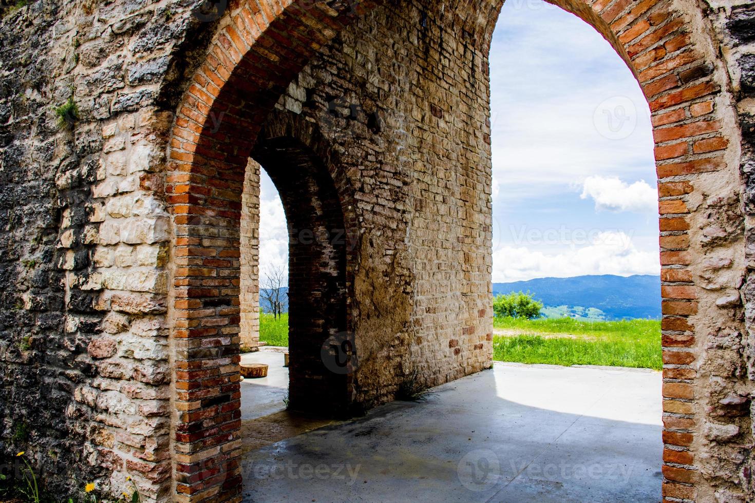 Forte Interrotto with cloudy sky photo