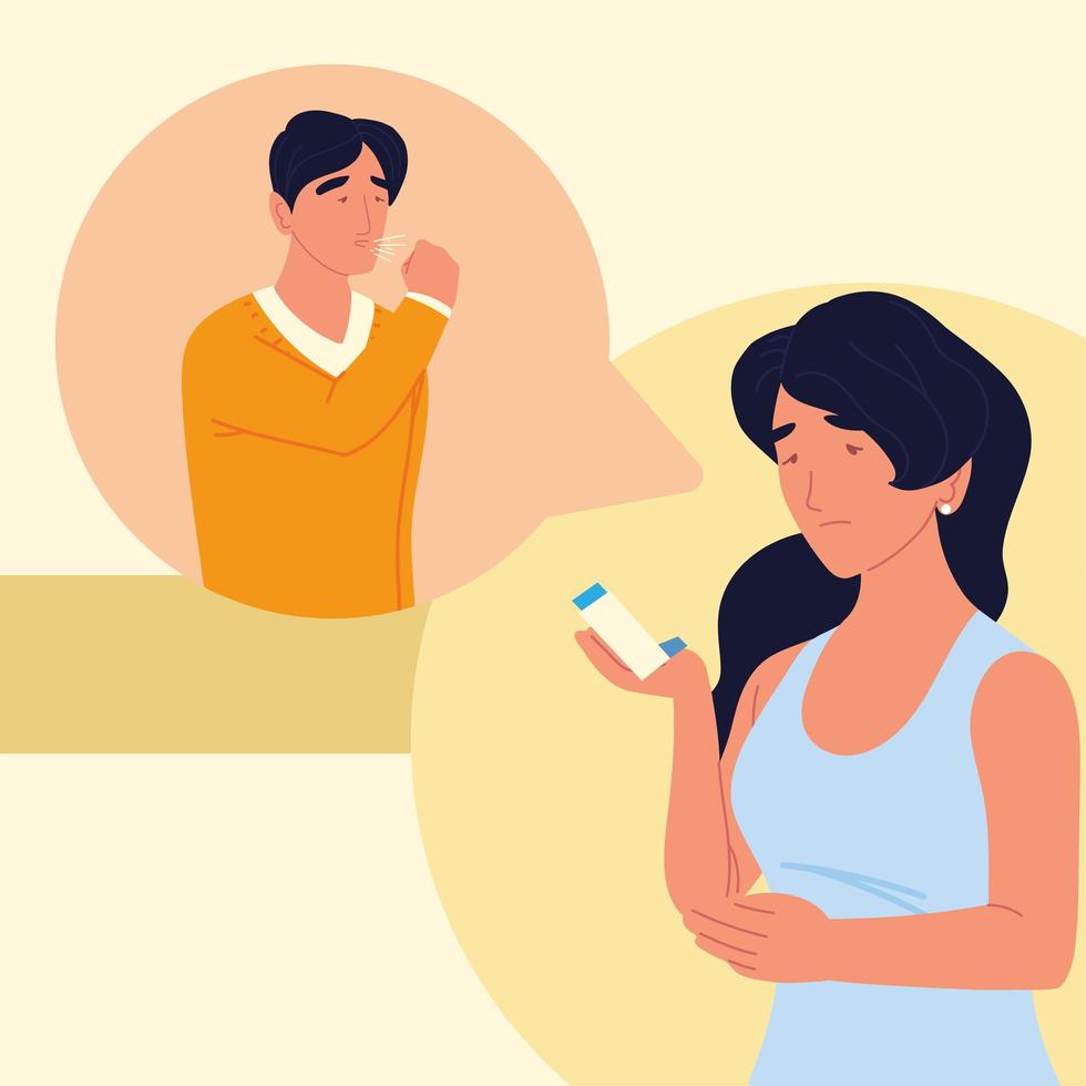 asthmatic people disease vector